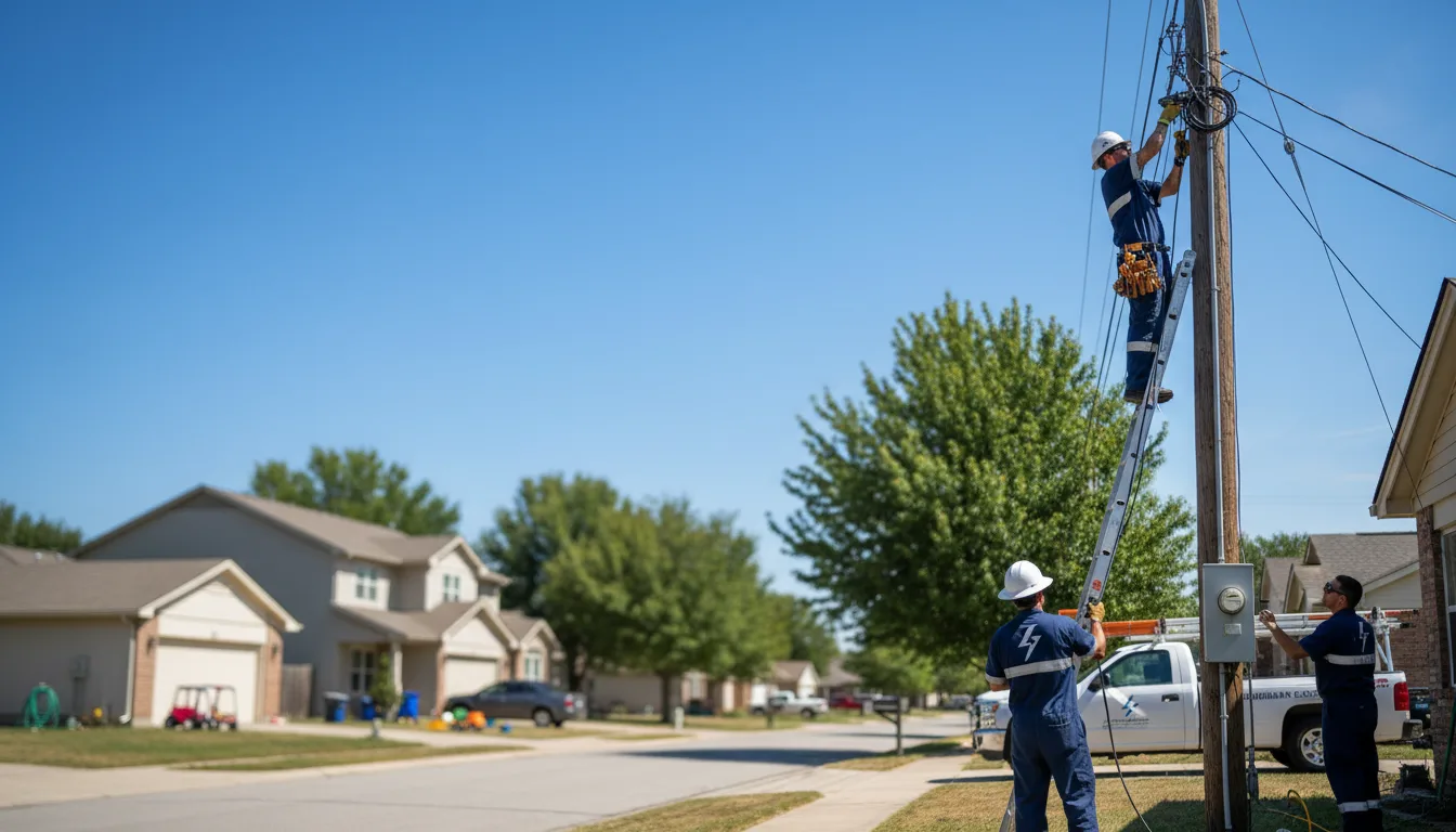 Residential electrician providing installation services in Concord, NC
